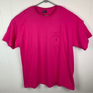 Vintage Polo Ralph Lauren Shirt Single Stitch Pink Men’s Extra Large Made In USA